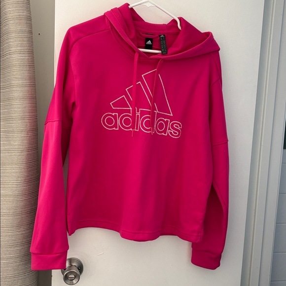Adidas Vibrant Pink Hoodie - Picture 1 of 1